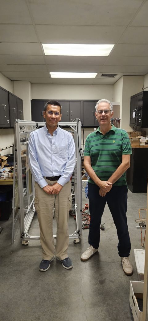 Dr. Eshkabilov with Dr. Ivan Simko at USDA-ARS Salinas