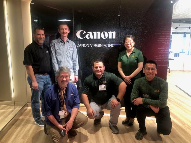 NDSU professors at CANON Virginia Inc.