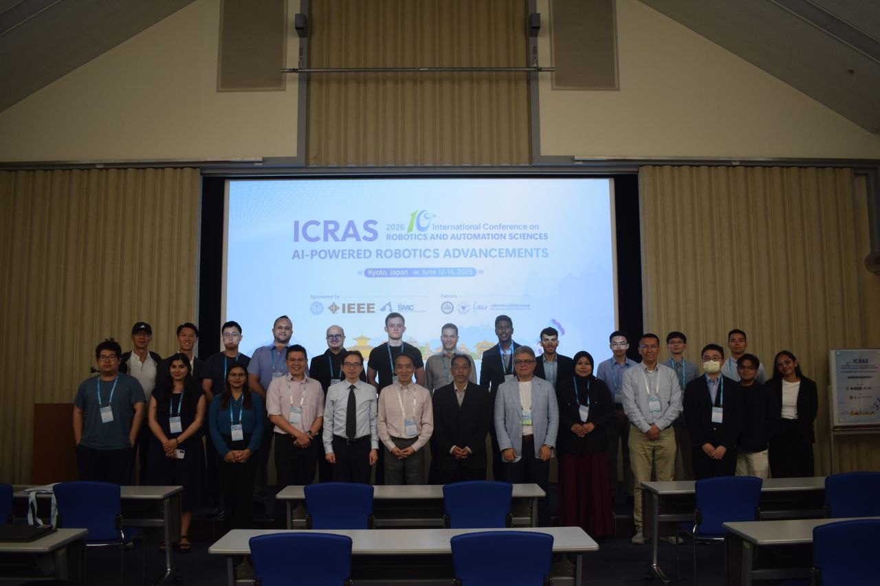 ICRAS 2026 conference group photo, Kyoto, Japan