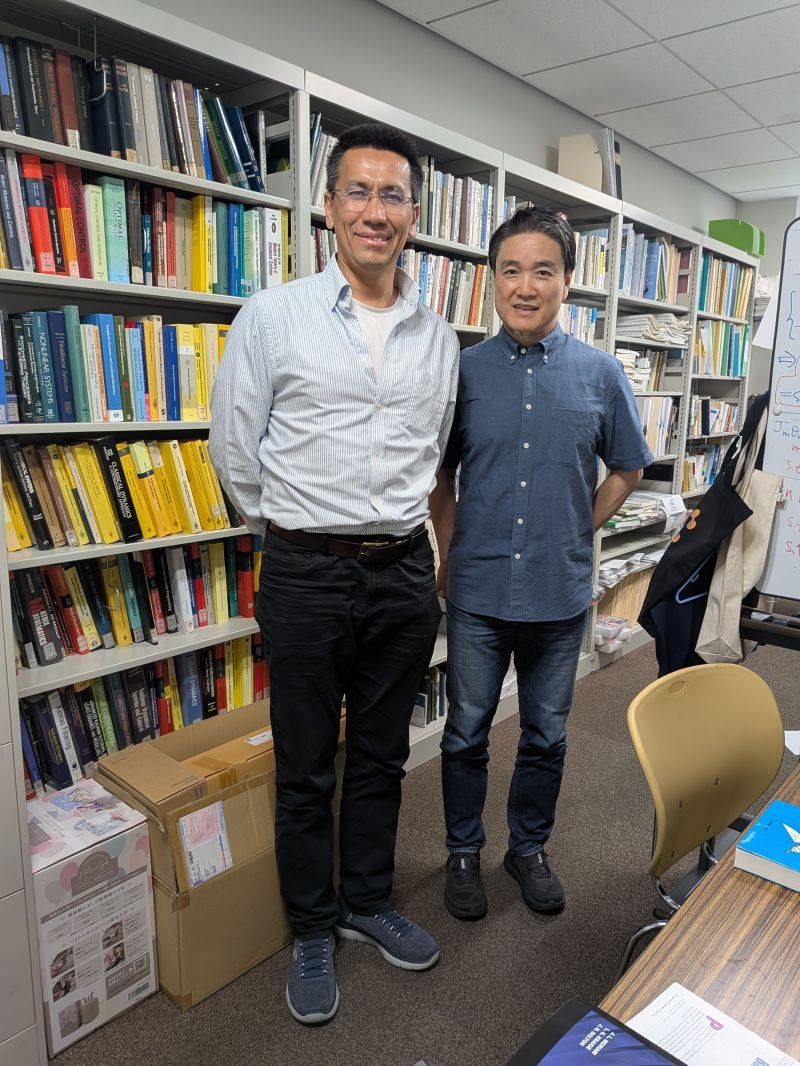 Meeting with host professor in Japan